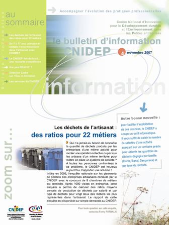 Page de garde du bulletin d'info N�4